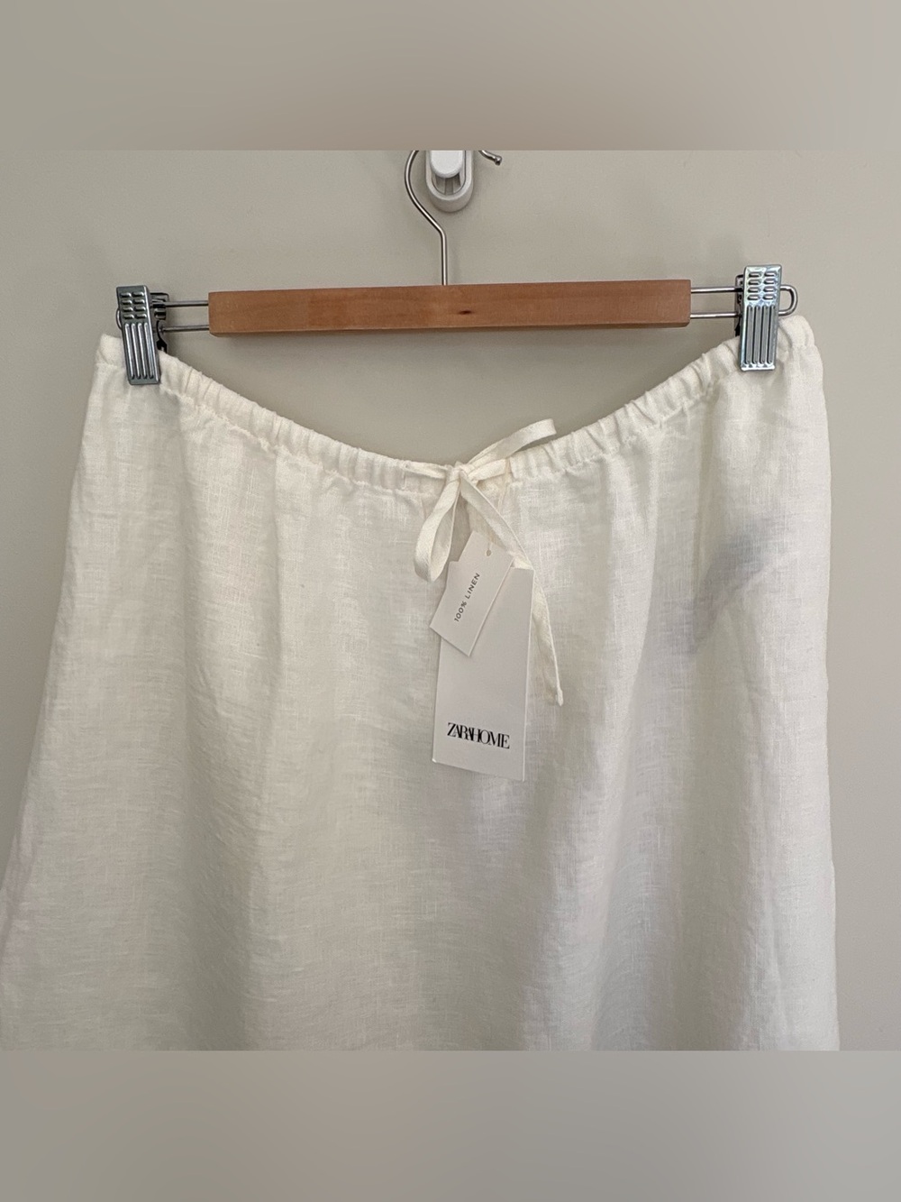 Zara Home White Linen Maxi Skirt - size M - Picture 4 of 8